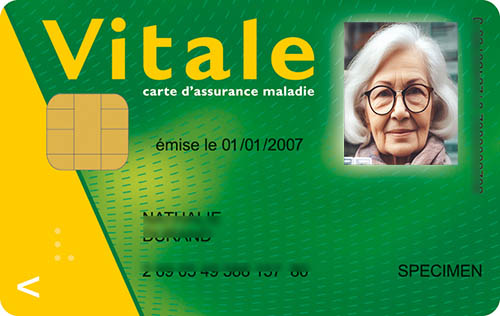 carte vitale mise à jour par la pharmacie du Marché